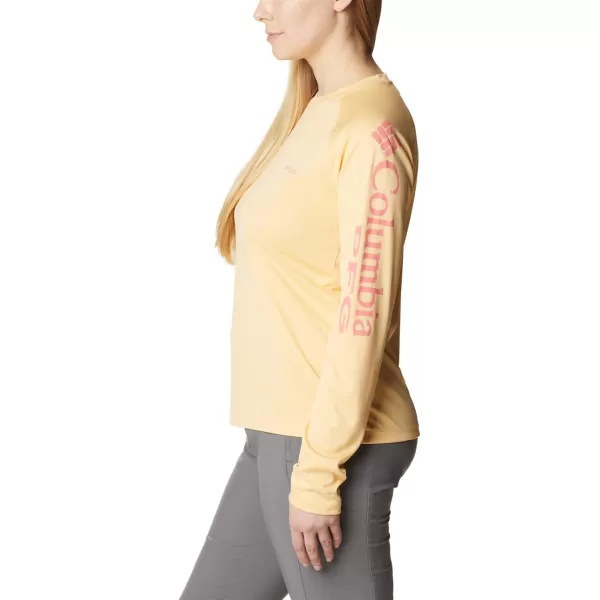 imageColumbia Womens Tidal Tee Ii Long SleeveCocoa Butter Salmon Logo