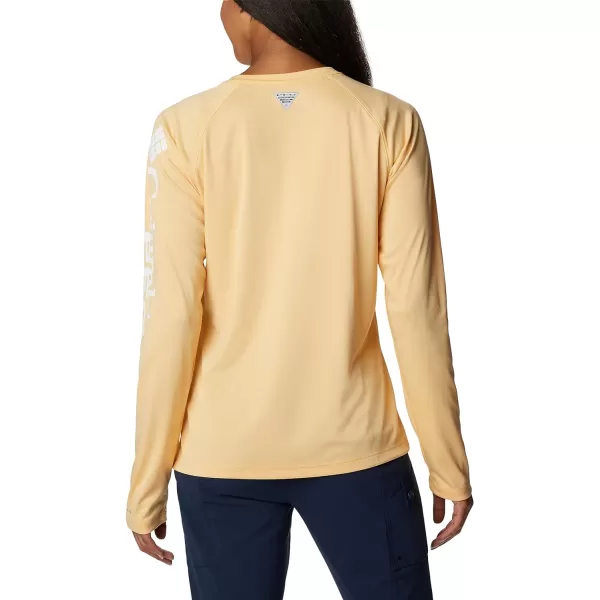 imageColumbia Womens Tidal Tee Ii Long SleeveCocoa ButterWhite Logo