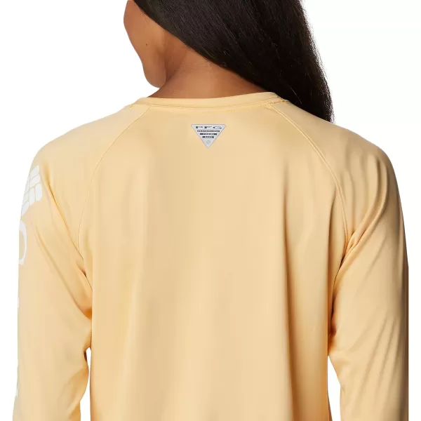 imageColumbia Womens Tidal Tee Ii Long SleeveCocoa ButterWhite Logo