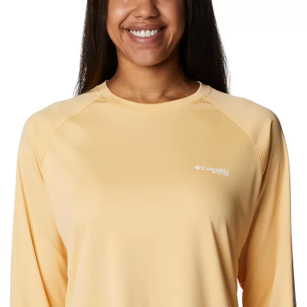 imageColumbia Womens Tidal Tee Ii Long SleeveCocoa ButterWhite Logo