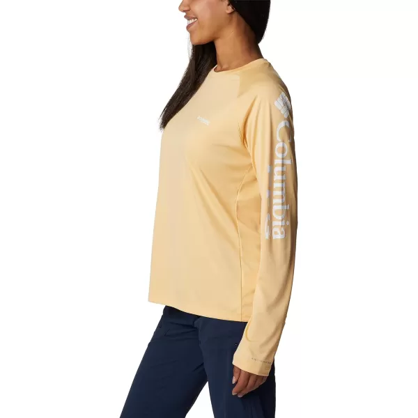 imageColumbia Womens Tidal Tee Ii Long SleeveCocoa ButterWhite Logo