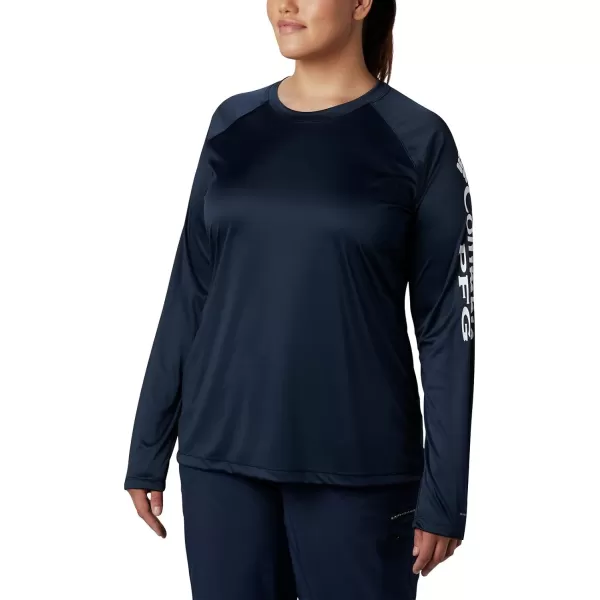 imageColumbia Womens Tidal Tee Ii Long SleeveCollegiate NavyWhite Logo