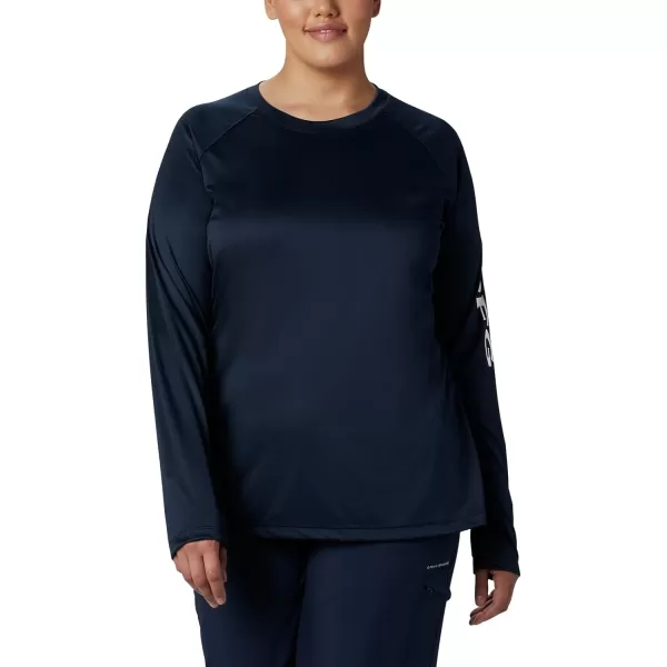 imageColumbia Womens Tidal Tee Ii Long SleeveCollegiate NavyWhite Logo