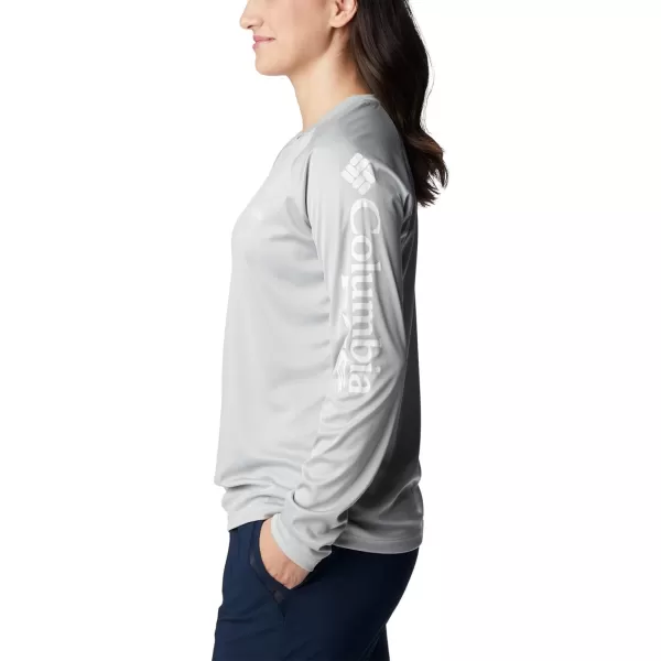 imageColumbia Womens Tidal Tee Ii Long SleeveCool Grey HeatherWhite Logo