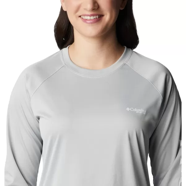 imageColumbia Womens Tidal Tee Ii Long SleeveCool Grey HeatherWhite Logo
