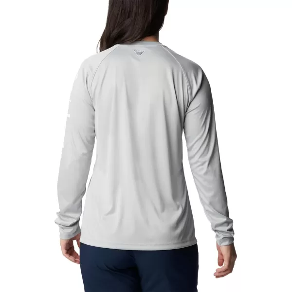 imageColumbia Womens Tidal Tee Ii Long SleeveCool Grey HeatherWhite Logo
