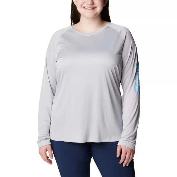 imageColumbia Womens Tidal Tee Ii Long SleeveCool GreyRiptide Logo