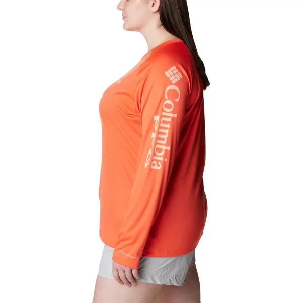 imageColumbia Womens Tidal Tee Ii Long SleeveCorangeLight Coral Logo