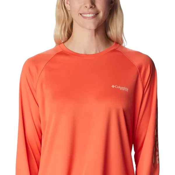 imageColumbia Womens Tidal Tee Ii Long SleeveCorangeLight Coral Logo