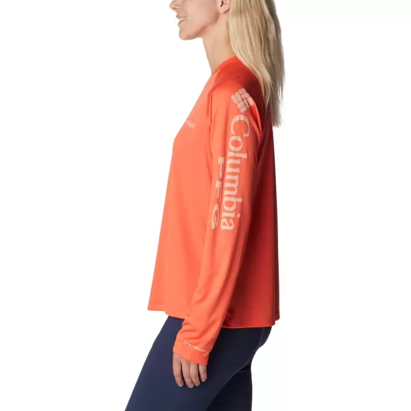 imageColumbia Womens Tidal Tee Ii Long SleeveCorangeLight Coral Logo