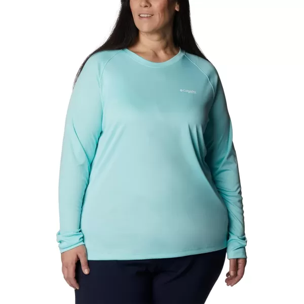imageColumbia Womens Tidal Tee Ii Long SleeveGulf StreamWhite Logo