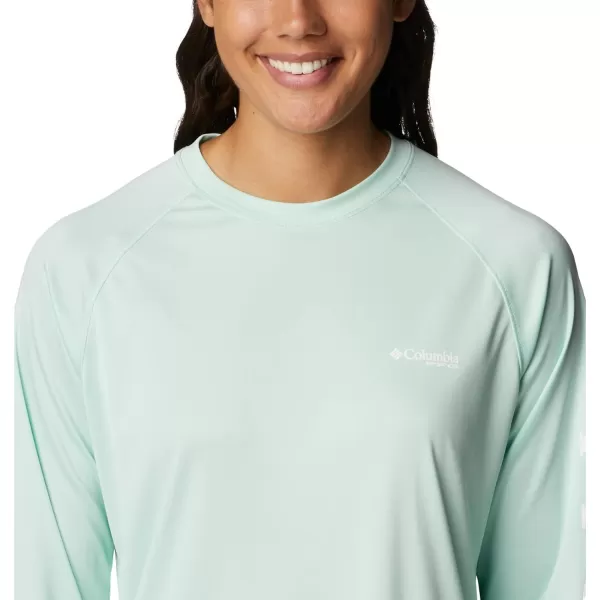 imageColumbia Womens Tidal Tee Ii Long SleeveGullfoss GreenWhite Logo