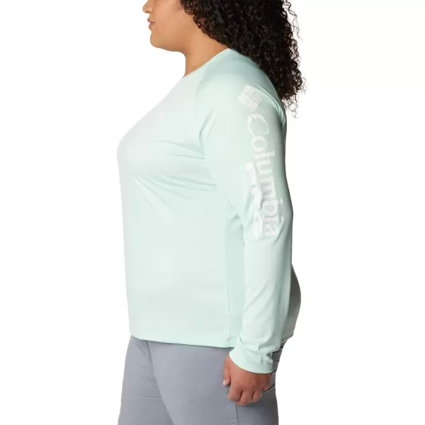 imageColumbia Womens Tidal Tee Ii Long SleeveGullfoss GreenWhite Logo