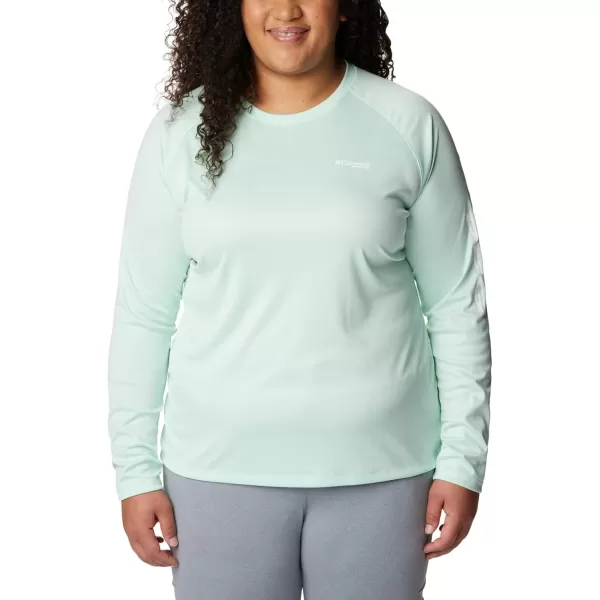 imageColumbia Womens Tidal Tee Ii Long SleeveGullfoss GreenWhite Logo