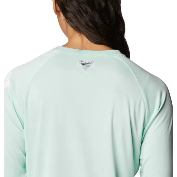 imageColumbia Womens Tidal Tee Ii Long SleeveGullfoss GreenWhite Logo