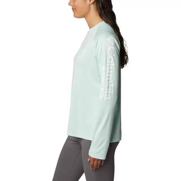 imageColumbia Womens Tidal Tee Ii Long SleeveGullfoss GreenWhite Logo