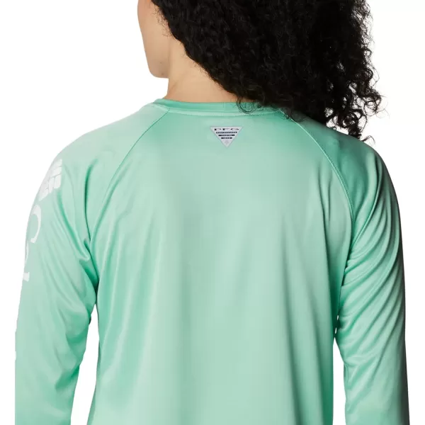 imageColumbia Womens Tidal Tee Ii Long SleeveKelp HeatherWhite Logo