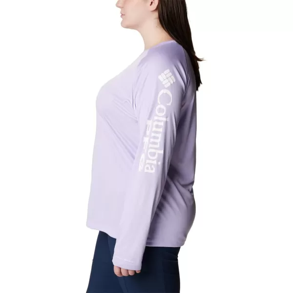 imageColumbia Womens Tidal Tee Ii Long SleeveSoft VioletWhite Logo