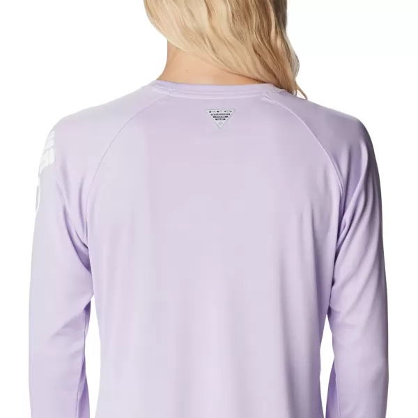 imageColumbia Womens Tidal Tee Ii Long SleeveSoft VioletWhite Logo