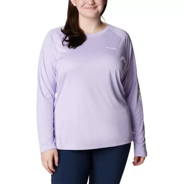 imageColumbia Womens Tidal Tee Ii Long SleeveSoft VioletWhite Logo