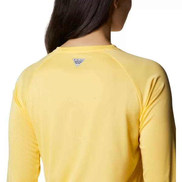 imageColumbia Womens Tidal Tee Ii Long SleeveSunlit HeatherWhite Logo