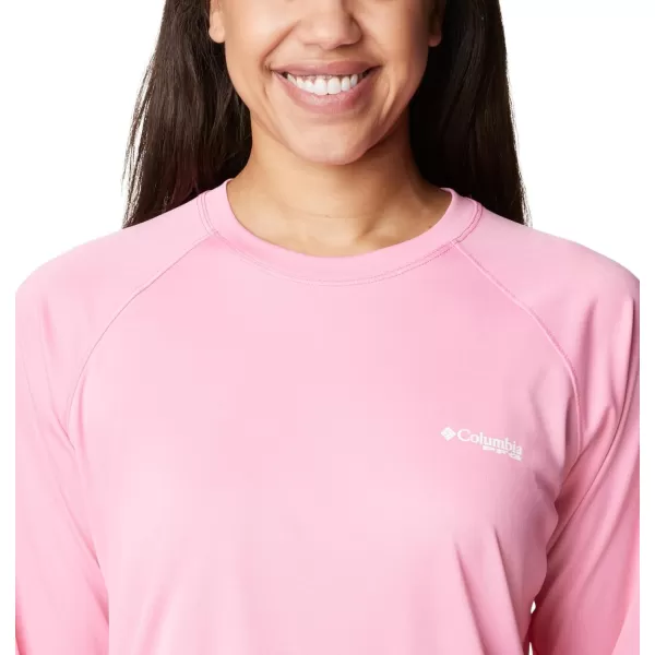 imageColumbia Womens Tidal Tee Ii Long SleeveTropic PinkWhite Logo