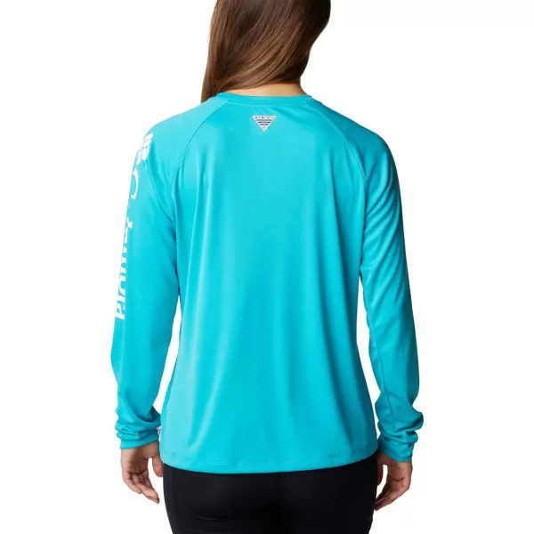 imageColumbia Womens Tidal Tee Ii Long SleeveTurquoise White Logo