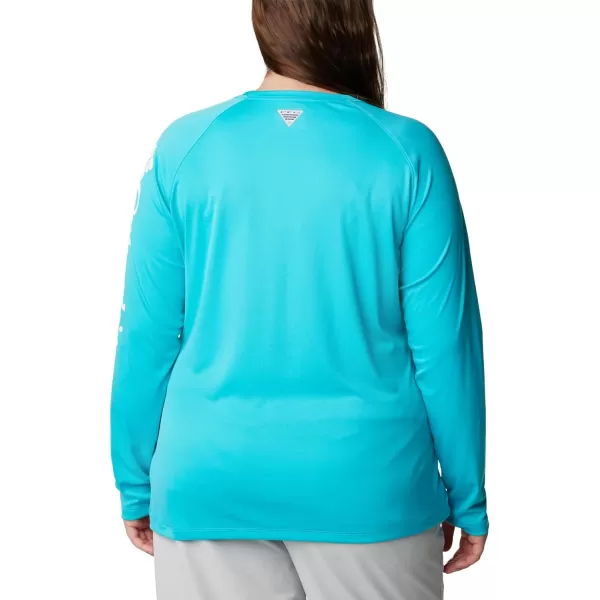 imageColumbia Womens Tidal Tee Ii Long SleeveTurquoise White Logo