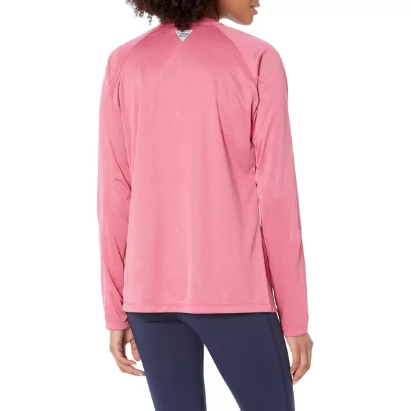 imageColumbia Womens Tidal Tee Ii Long SleeveUltra Pink HeatherWhite Logo