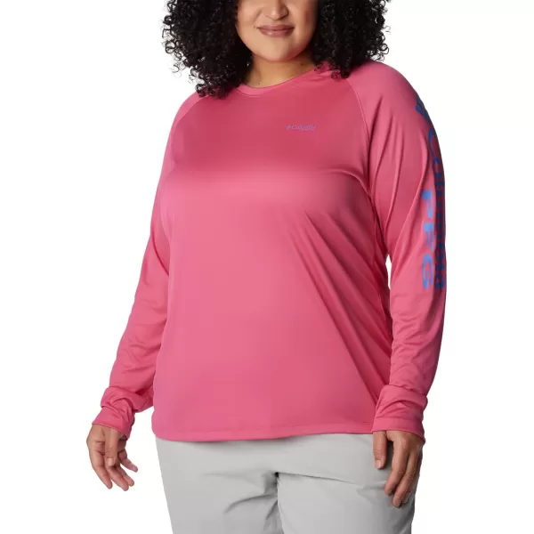 imageColumbia Womens Tidal Tee Ii Long SleeveUltra PinkViolet Sea Logo