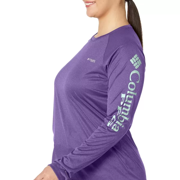 imageColumbia Womens Tidal Tee Ii Long SleeveVivid Purple HeatherMint Cay Logo