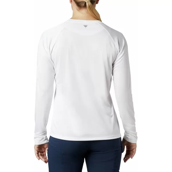 imageColumbia Womens Tidal Tee Ii Long SleeveWhiteCirrus Grey Logo