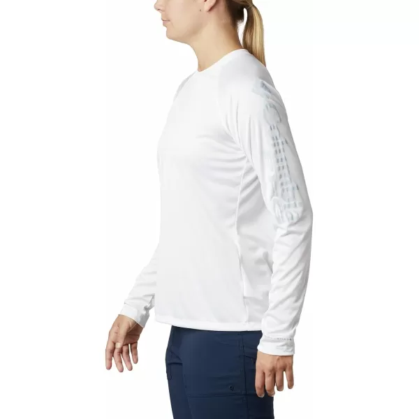 imageColumbia Womens Tidal Tee Ii Long SleeveWhiteCirrus Grey Logo