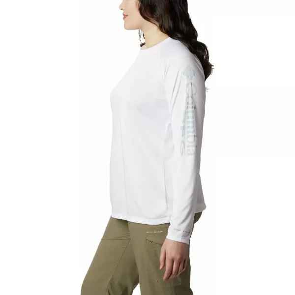 imageColumbia Womens Tidal Tee Ii Long SleeveWhiteCirrus Grey Logo