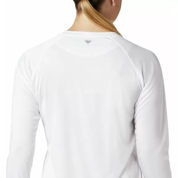 imageColumbia Womens Tidal Tee Ii Long SleeveWhiteCirrus Grey Logo