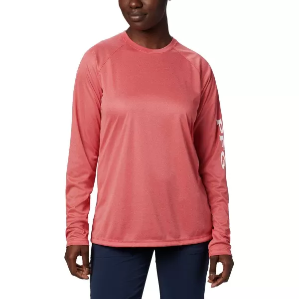 imageColumbia Womens Tidal Tee Ii Long SleeveWinter Green HeatherWhite Logo