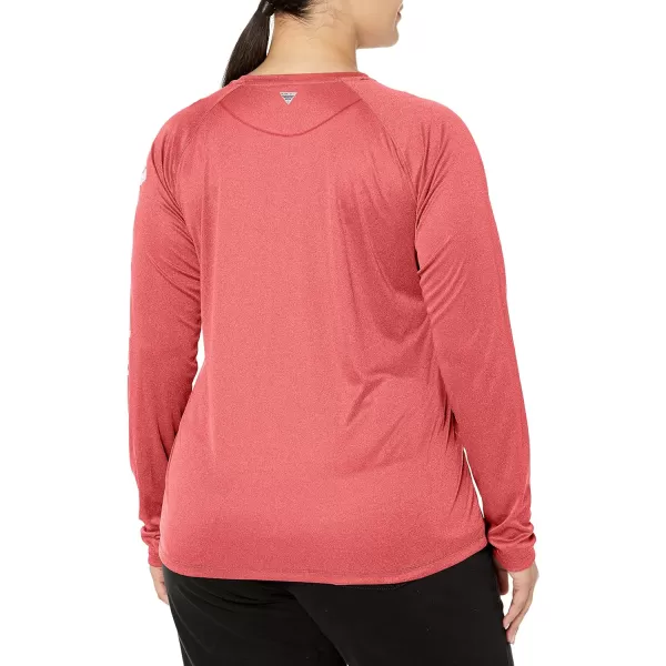 imageColumbia Womens Tidal Tee Ii Long SleeveWinter Green HeatherWhite Logo