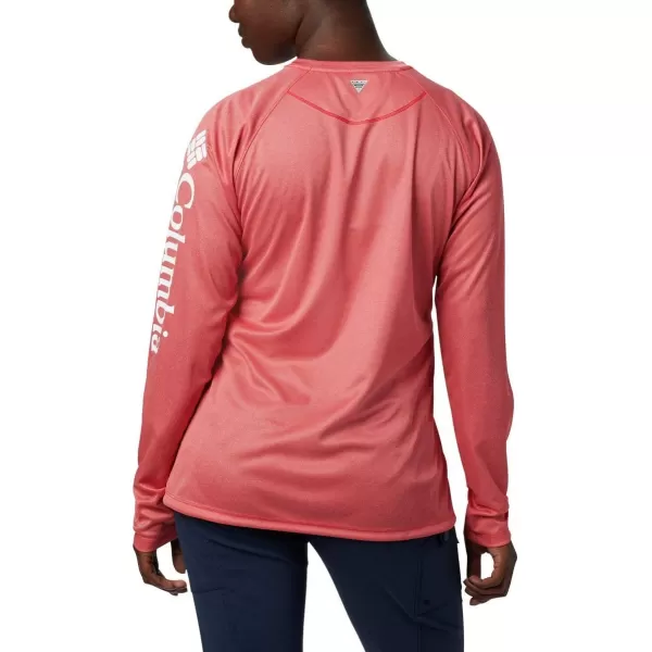 imageColumbia Womens Tidal Tee Ii Long SleeveWinter Green HeatherWhite Logo
