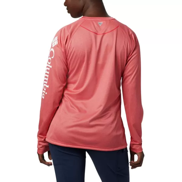 imageColumbia Womens Tidal Tee Ii Long SleeveWinter Green HeatherWhite Logo