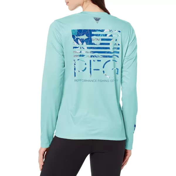 imageColumbia Womens Tidal Tee PFG Fish Star Long SleeveGulf StreamFish Star Tropamix