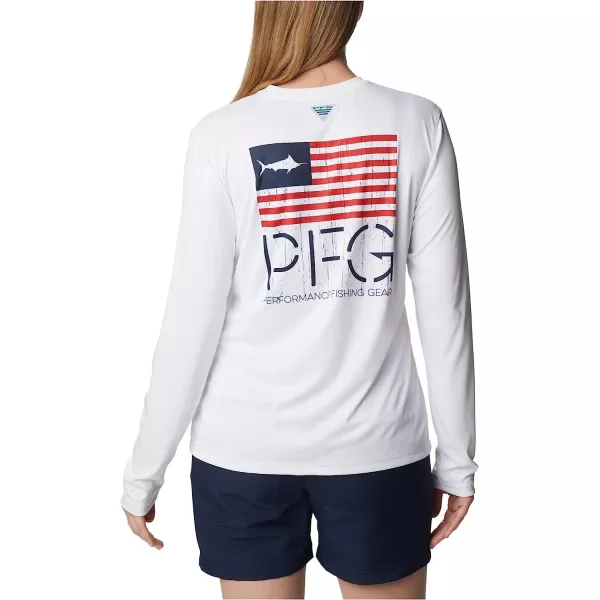 imageColumbia Womens Tidal Tee PFG Fish Star Long SleeveWhiteFish Star