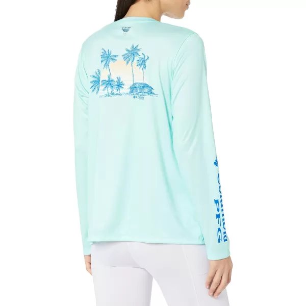 imageColumbia Womens Tidal Tee PFG Palapa Palms Long SleeveGulf StreamPalapa Palms