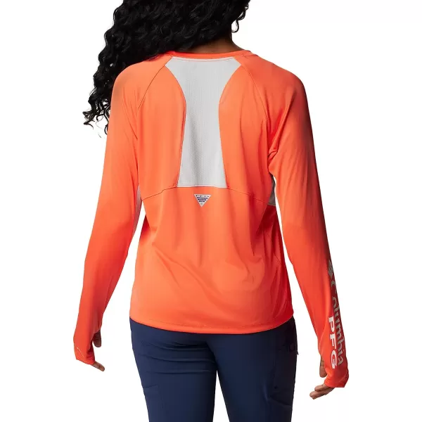 imageColumbia Womens Tidal Tee Vent Long SleeveCorangeWhite Logo