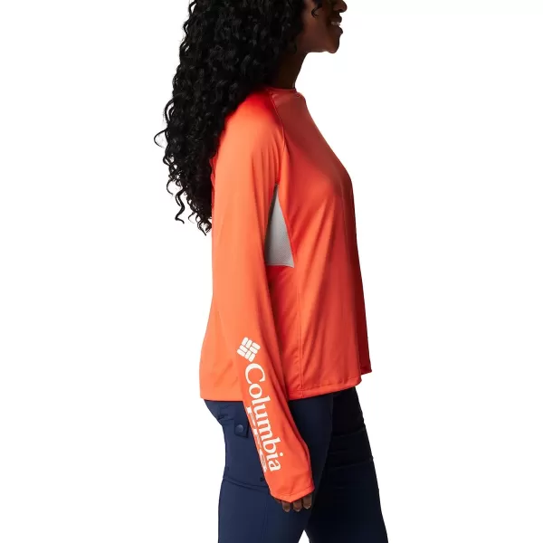 imageColumbia Womens Tidal Tee Vent Long SleeveCorangeWhite Logo