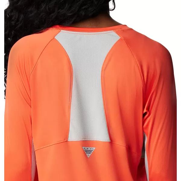imageColumbia Womens Tidal Tee Vent Long SleeveCorangeWhite Logo