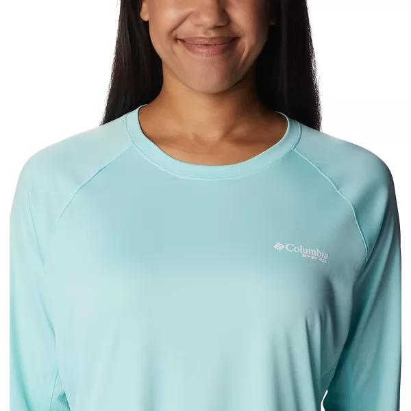 imageColumbia Womens Tidal Tee Vent Long SleeveGulf StreamWhite Logo