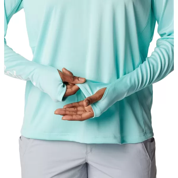 imageColumbia Womens Tidal Tee Vent Long SleeveGulf StreamWhite Logo