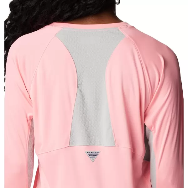 imageColumbia Womens Tidal Tee Vent Long SleevePink PopWhite Logo