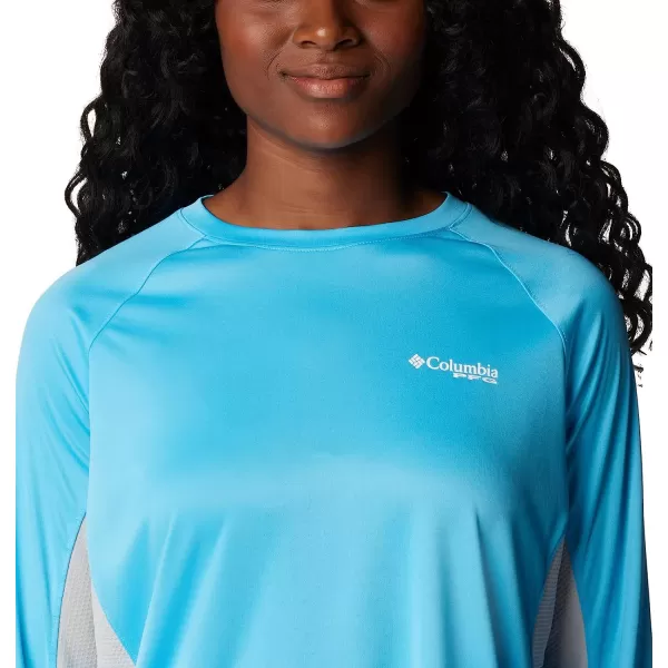 imageColumbia Womens Tidal Tee Vent Long SleeveRiptideWhite Logo