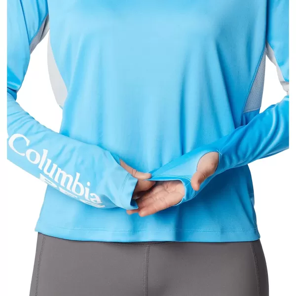 imageColumbia Womens Tidal Tee Vent Long SleeveRiptideWhite Logo